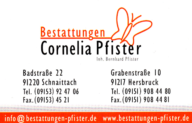 Anzeige: Bestattungen Cornelia Pfister