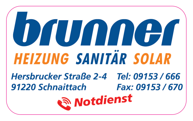 Anzeige: Brunner Heizung – Sanitär – Solar